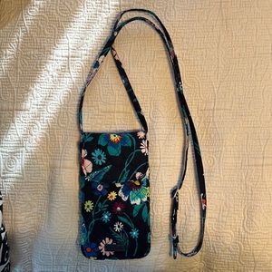 Vera Bradley Cell Phone Crossbody in Moonlight Garden
